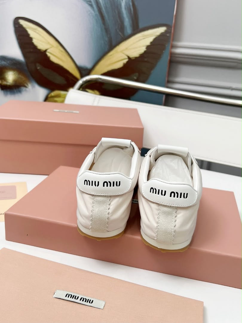 Cream Luxury Leather Shoes