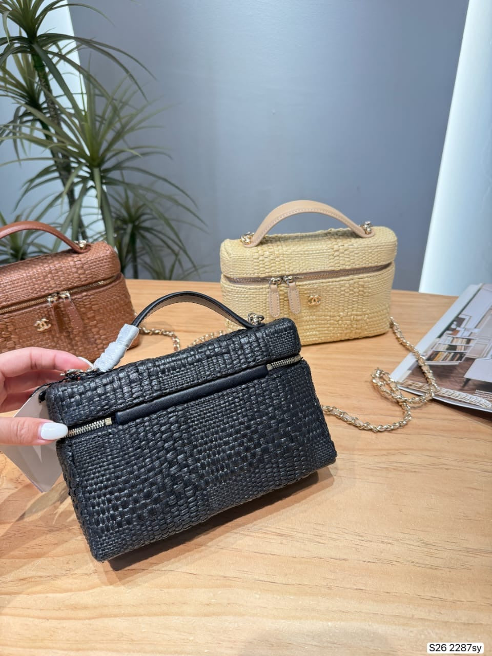 Elegant Flap Shoulder Bag in Brown, Black, and Beige