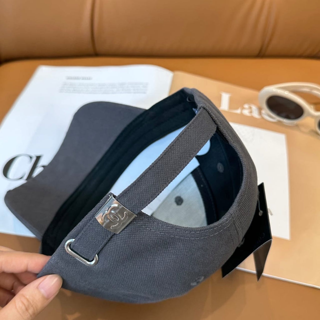Grey Luxury-Inspired Basketball Cap