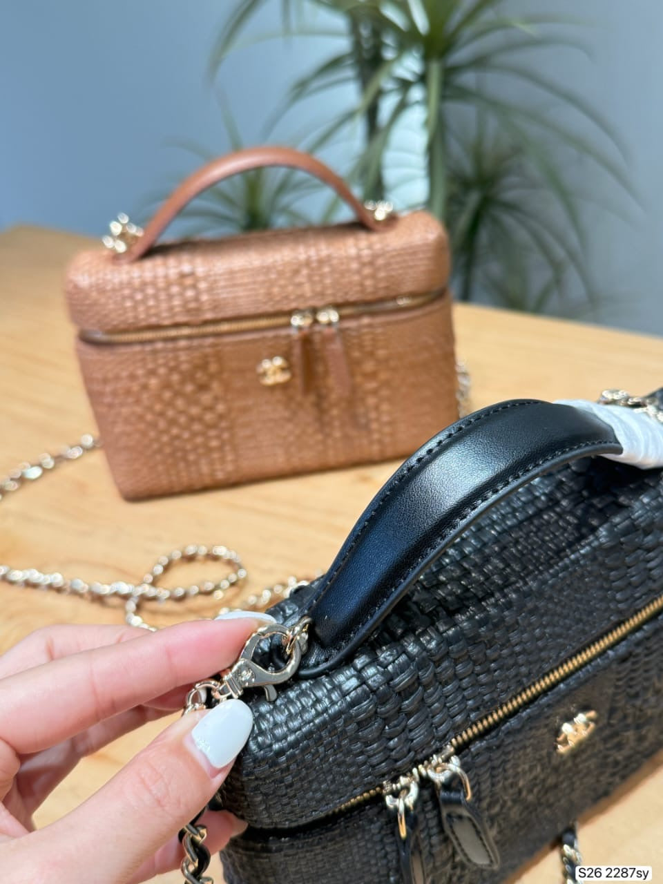 Elegant Flap Shoulder Bag in Brown, Black, and Beige