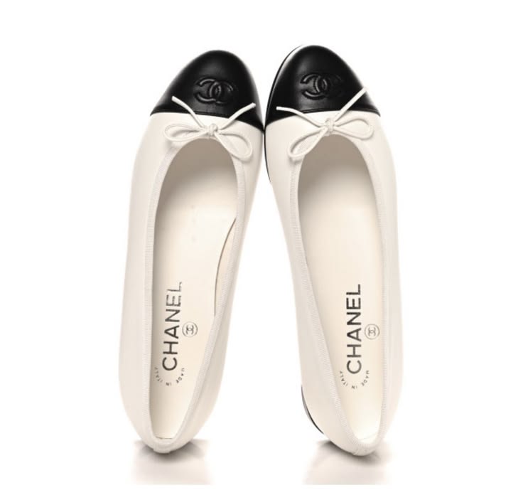 Black &amp; Beige Elegant Ballet Flats