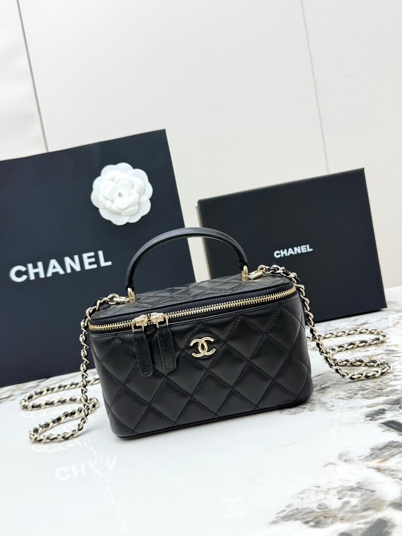 Luxury Quilted Vanity Bag