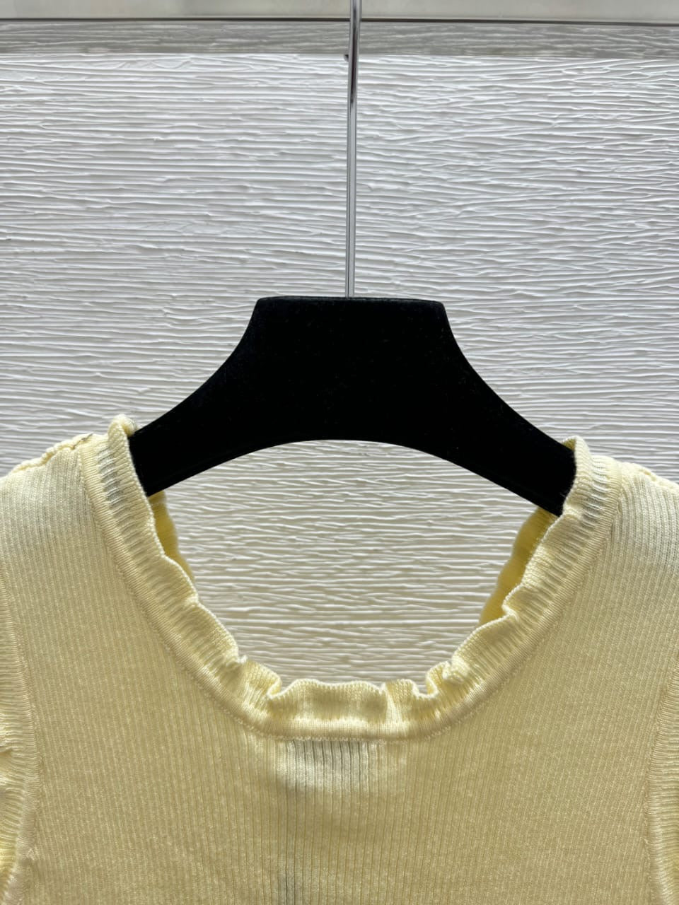 Sleeveless Yellow  Embroidered Logo Tank Top