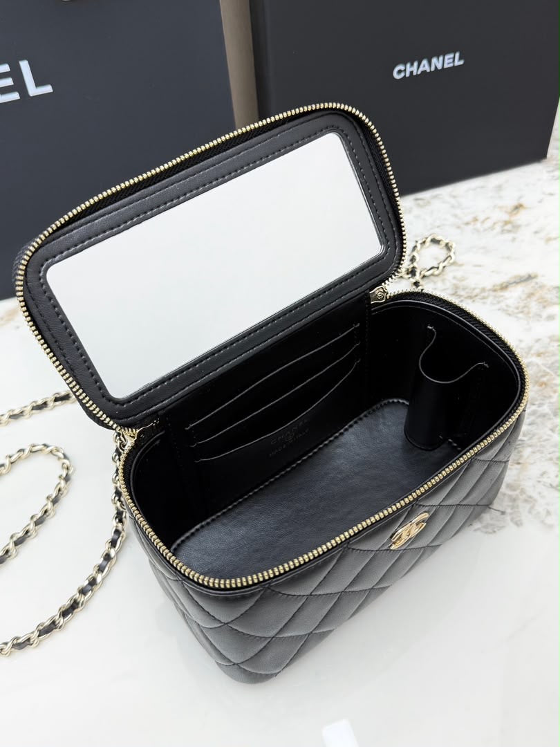 Luxury Quilted Vanity Bag