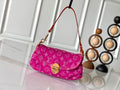 Pink Denim Sunset Shoulder Bag