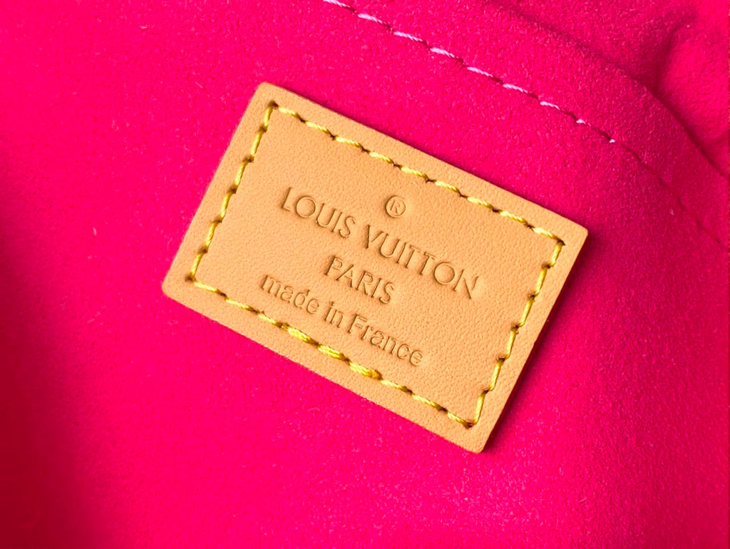 Pink Denim Sunset Shoulder Bag