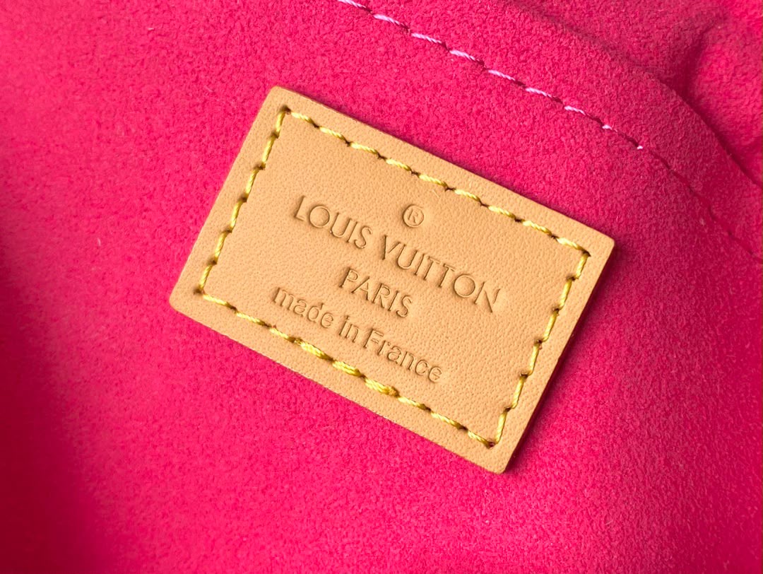Pink Denim Sunset Shoulder Bag