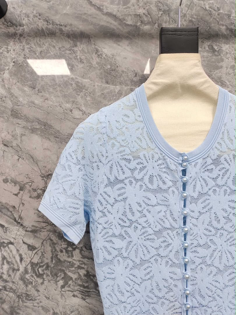 Baby Blue Elegant Mini Dress