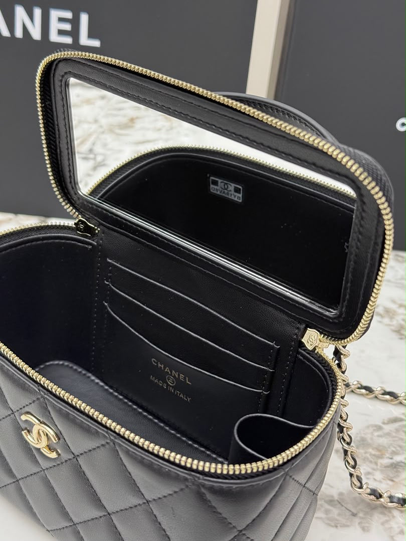 Luxury Quilted Vanity Bag