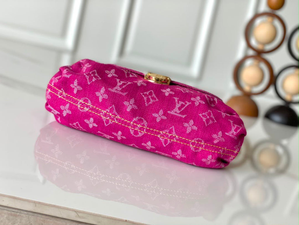 Pink Denim Sunset Shoulder Bag